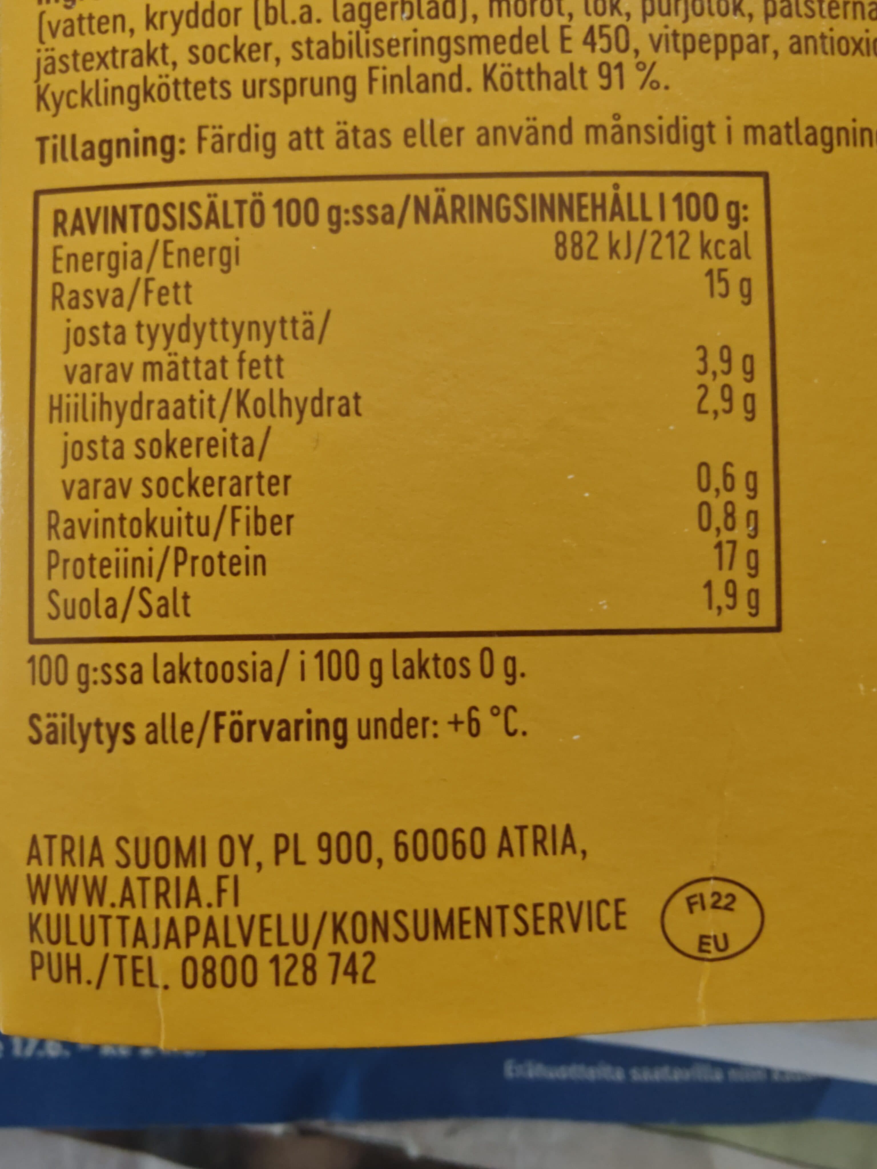 Atria Murea & Nopea Kana Miedosti Mausteinen packshot