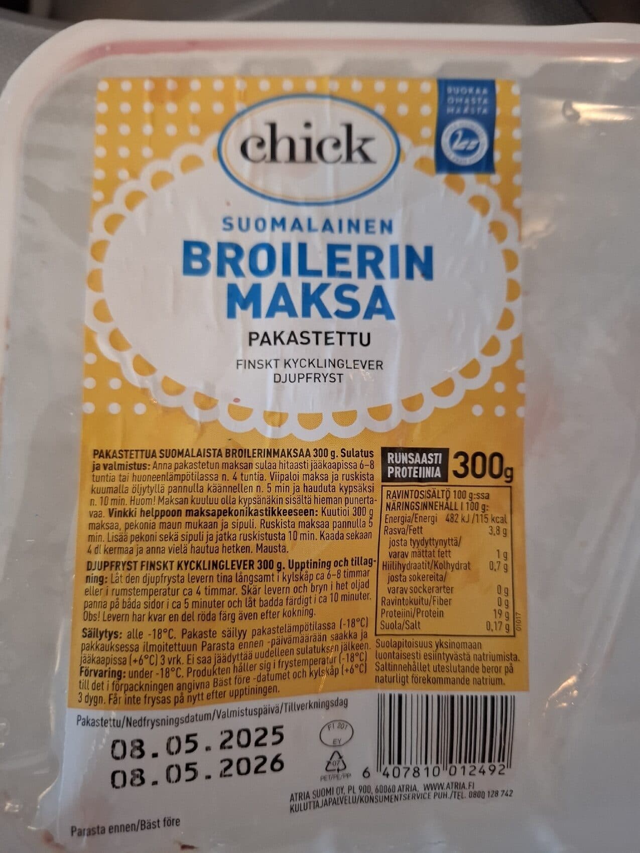 Chick Suomalainen Broilerin Maksa packshot