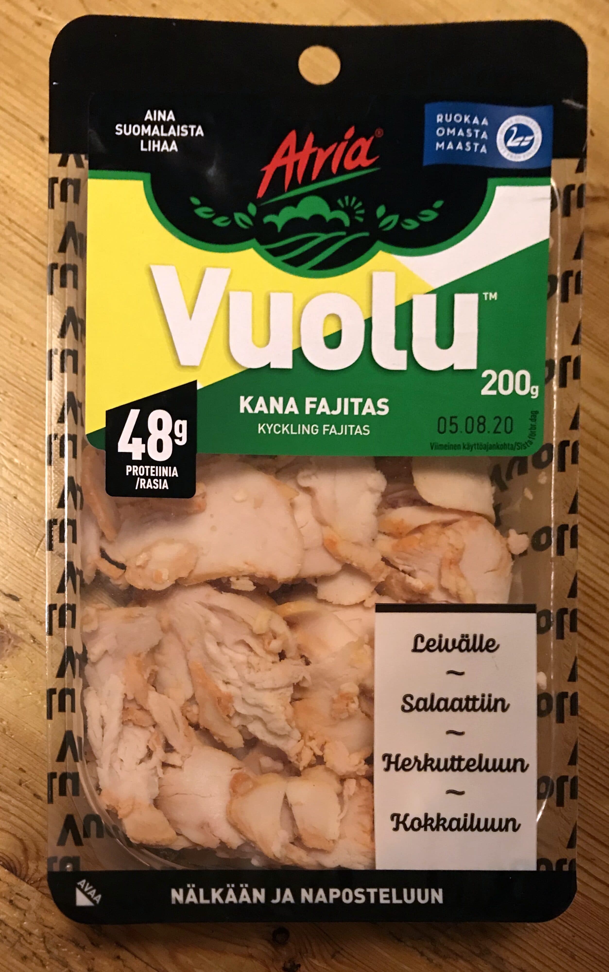 Atria Vuolu kanafilee fajitas packshot