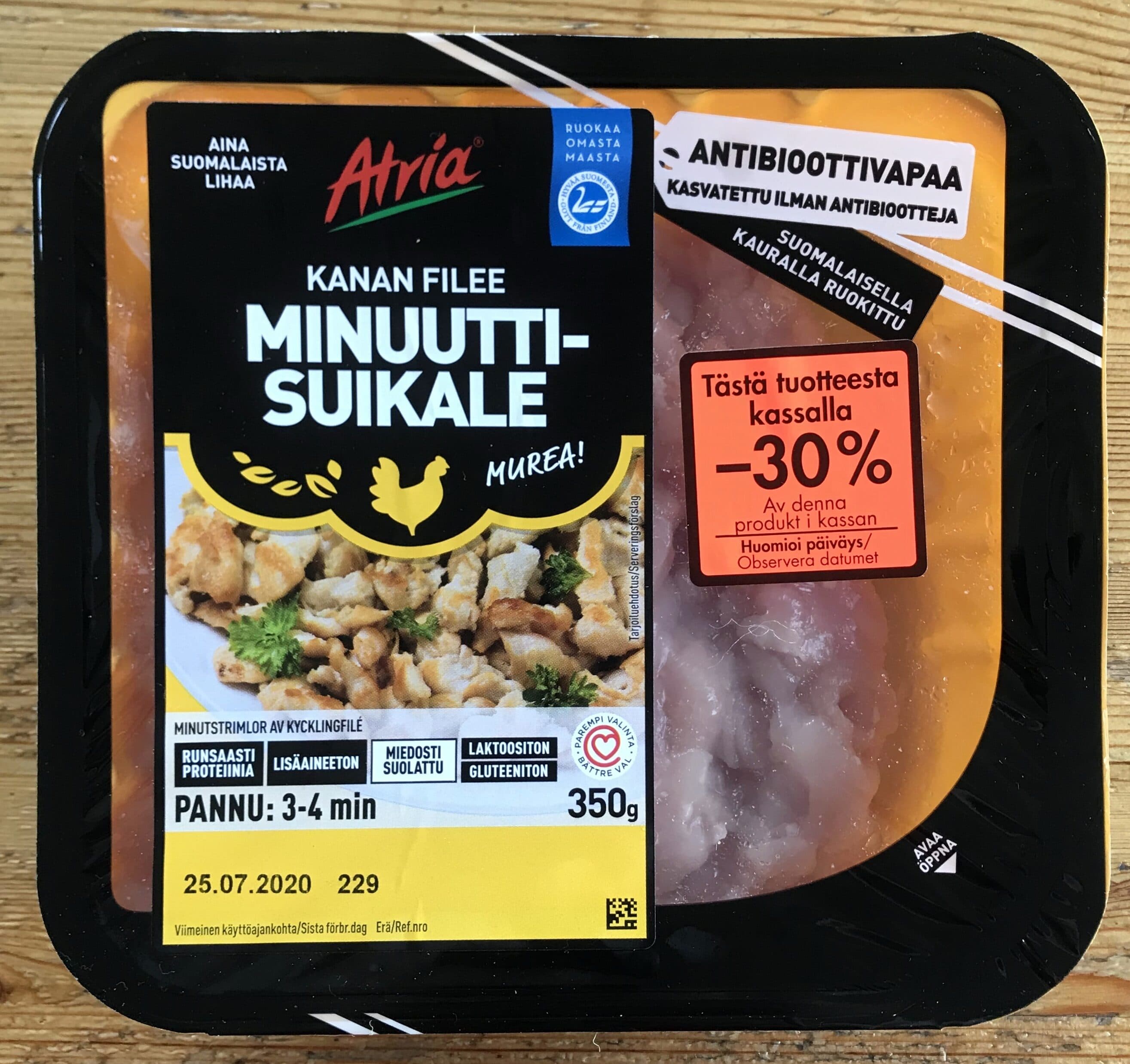 Atria Minutstrimlor av Kycklingfile packshot
