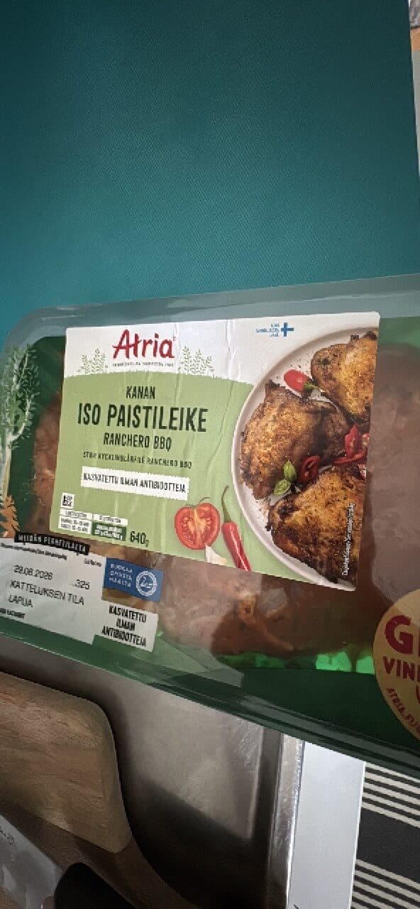 Atria Kanan Iso Paistileike Ranchero BBQ packshot