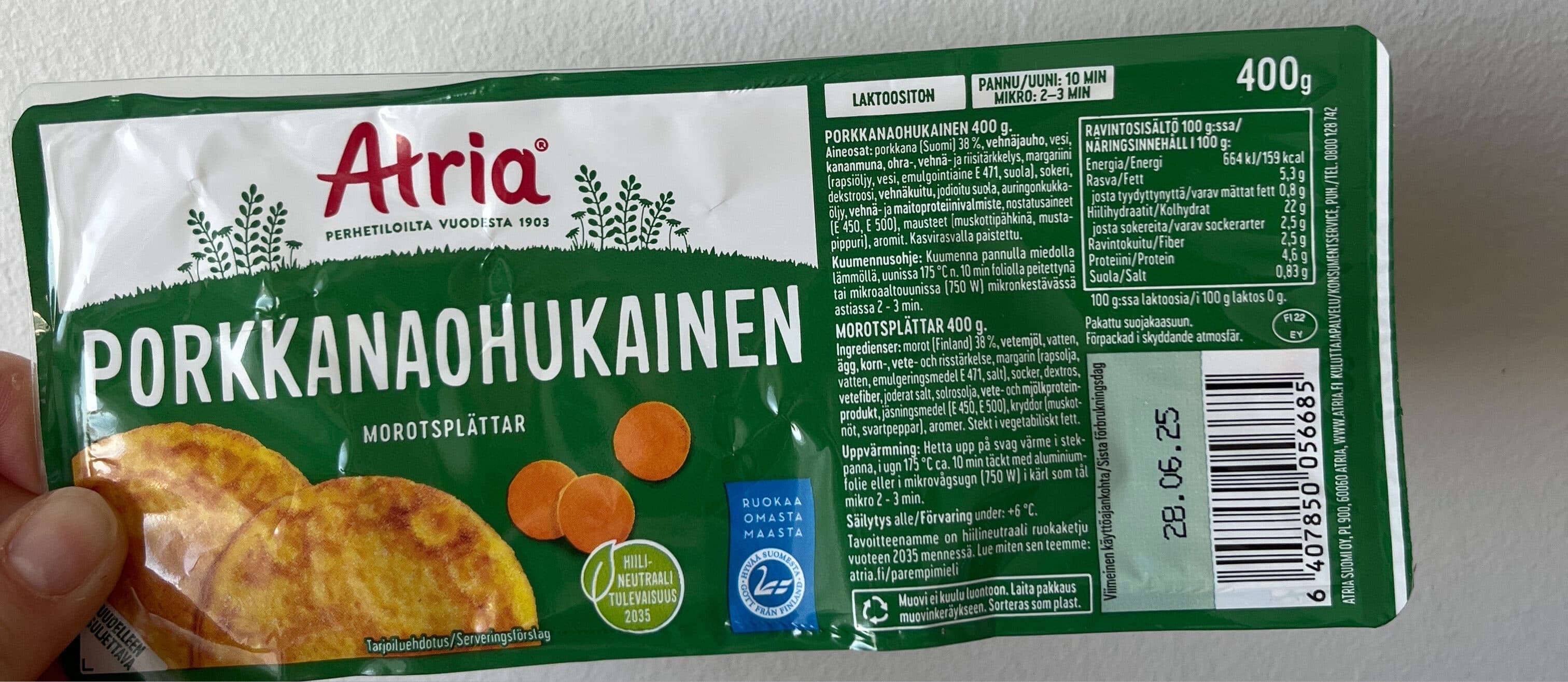 Atria Porkkanaohukainen packshot