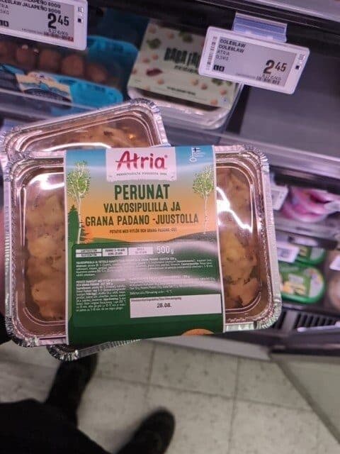Atria Perunat Valkosipulilla Ja Grana Padano -juustolla packshot