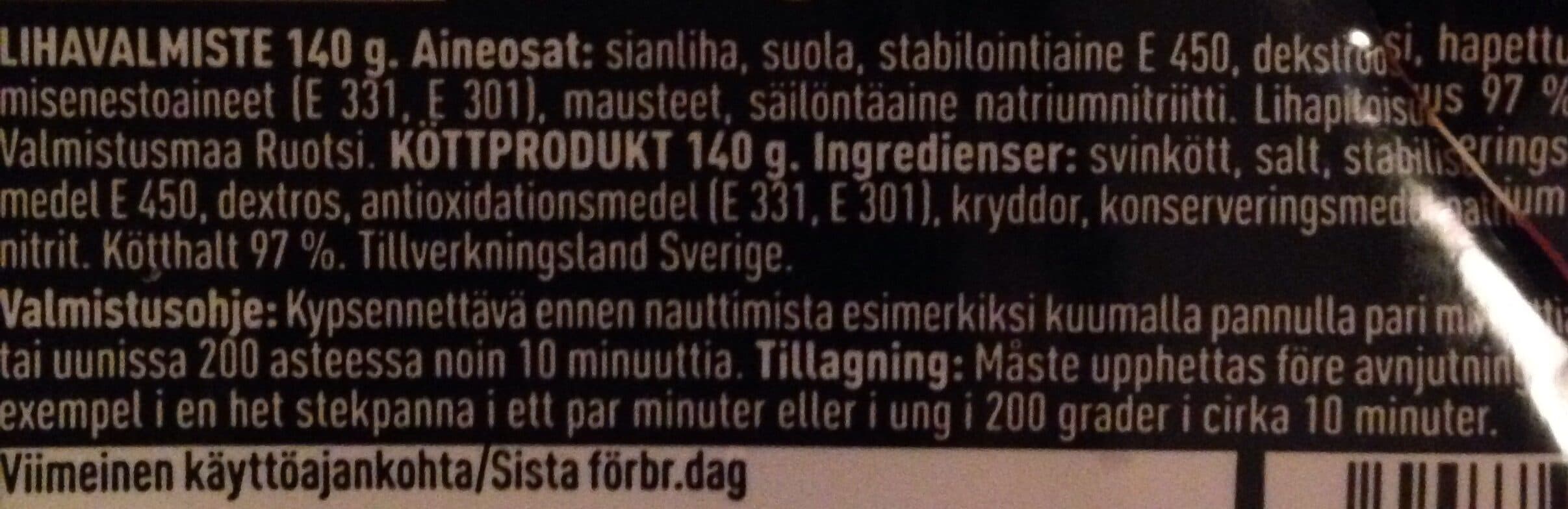 Atria Suomalainen Pekonikuutio packshot