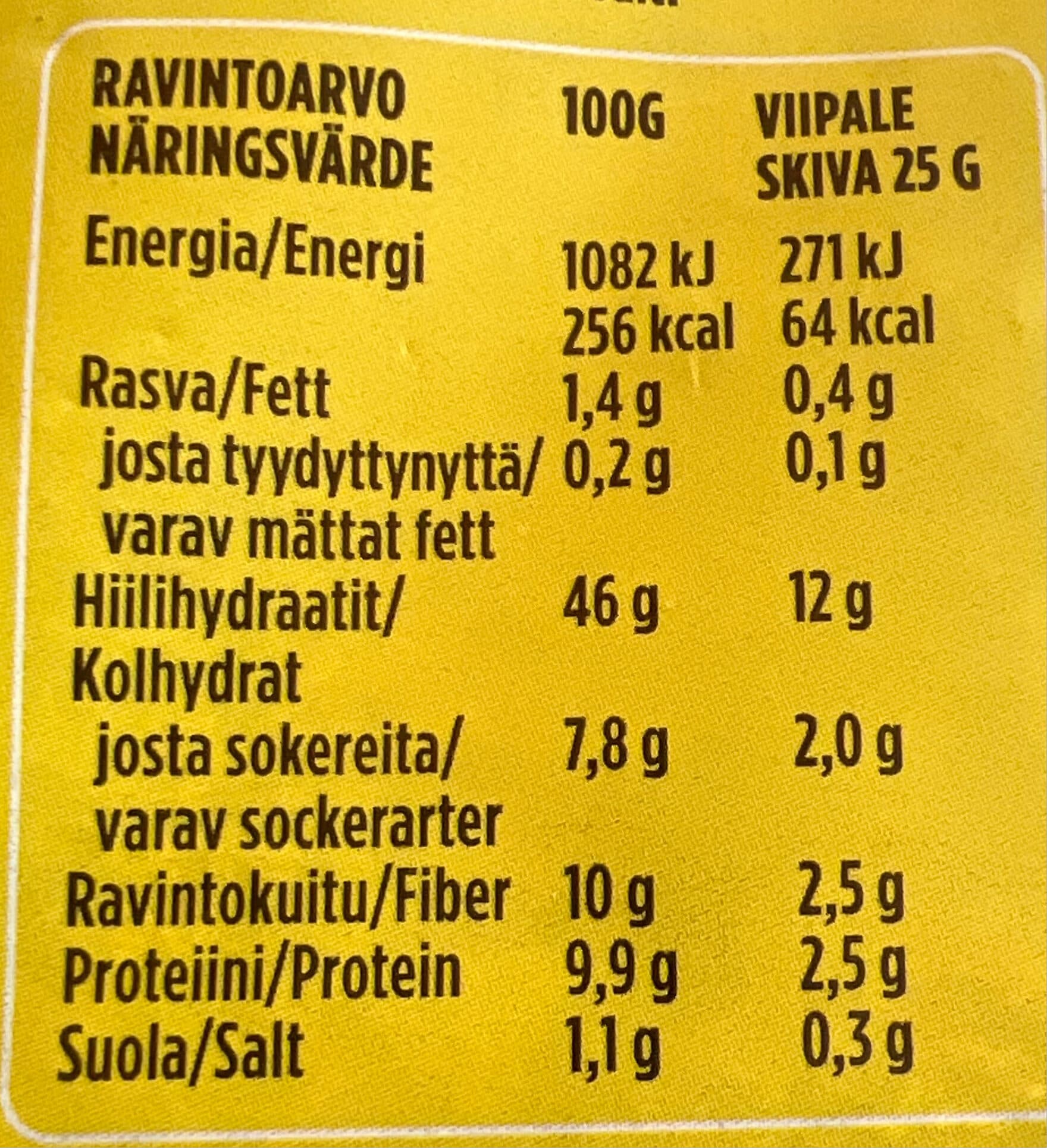 Vaasan Ruispalat Tumma herkku packshot