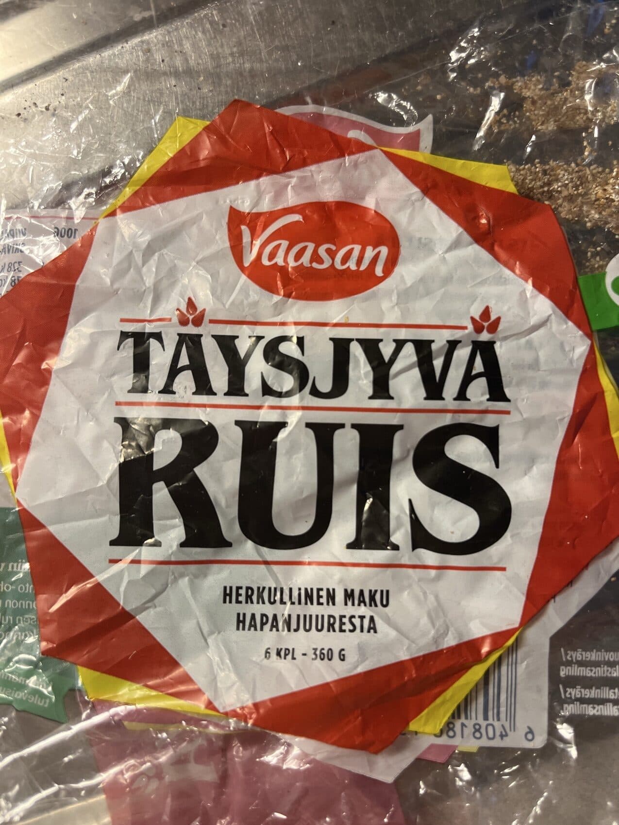 Vaasan Täysjyväruisleipä packshot