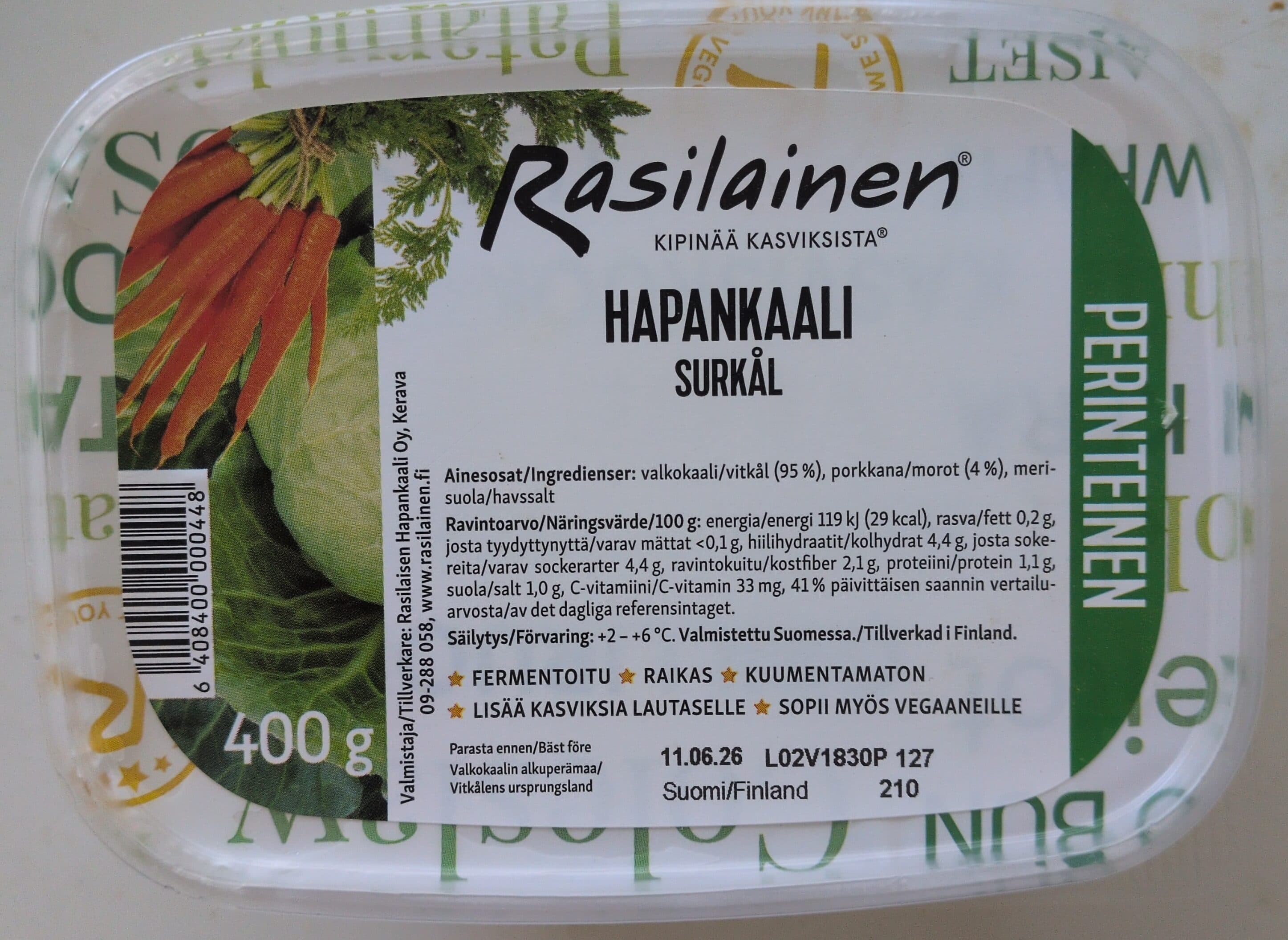 Rasilainen Hapankaali packshot