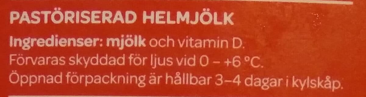 Valio Vapaan lehmän täysmaito packshot