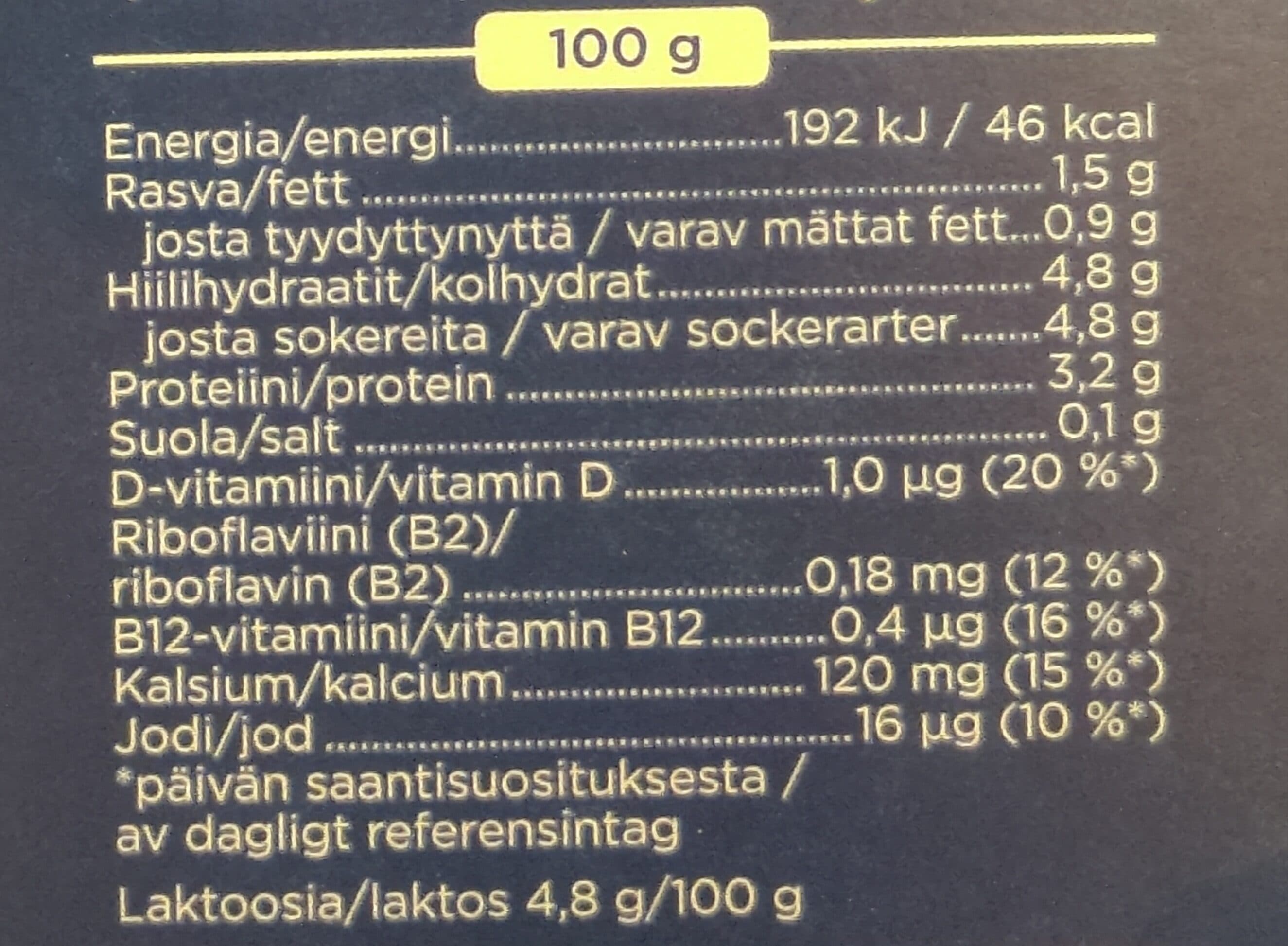 Valio Lättmjølk packshot