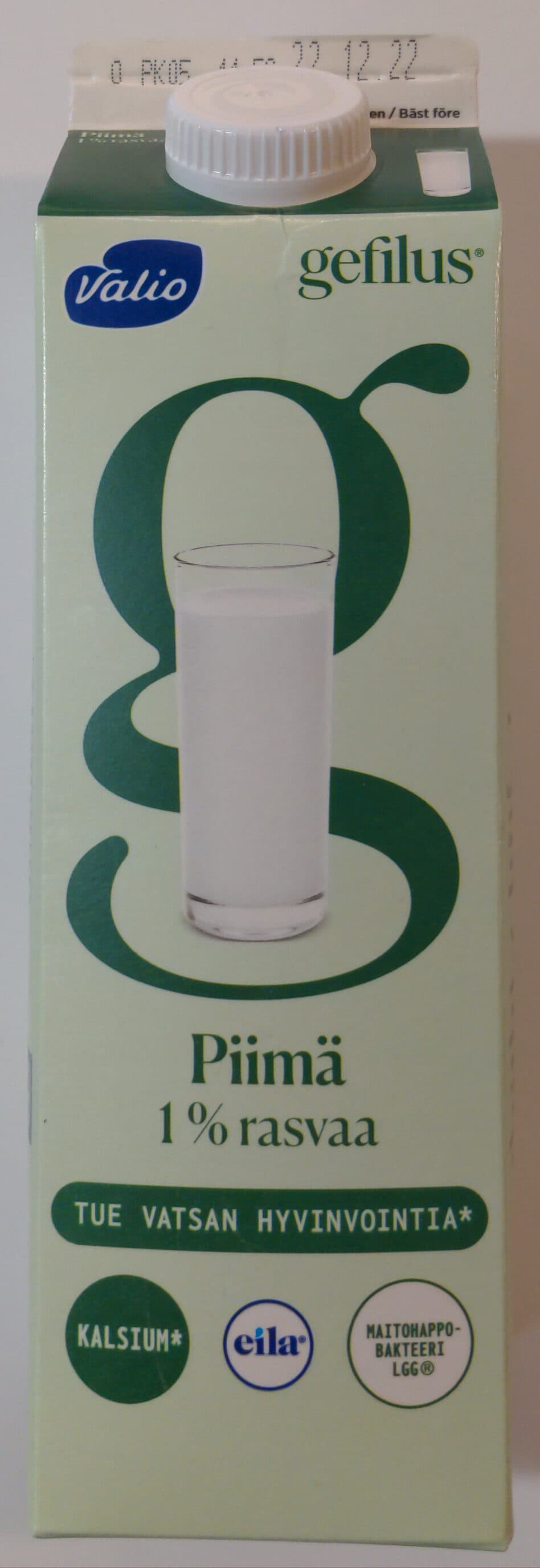 Valio Gefilus piimä packshot
