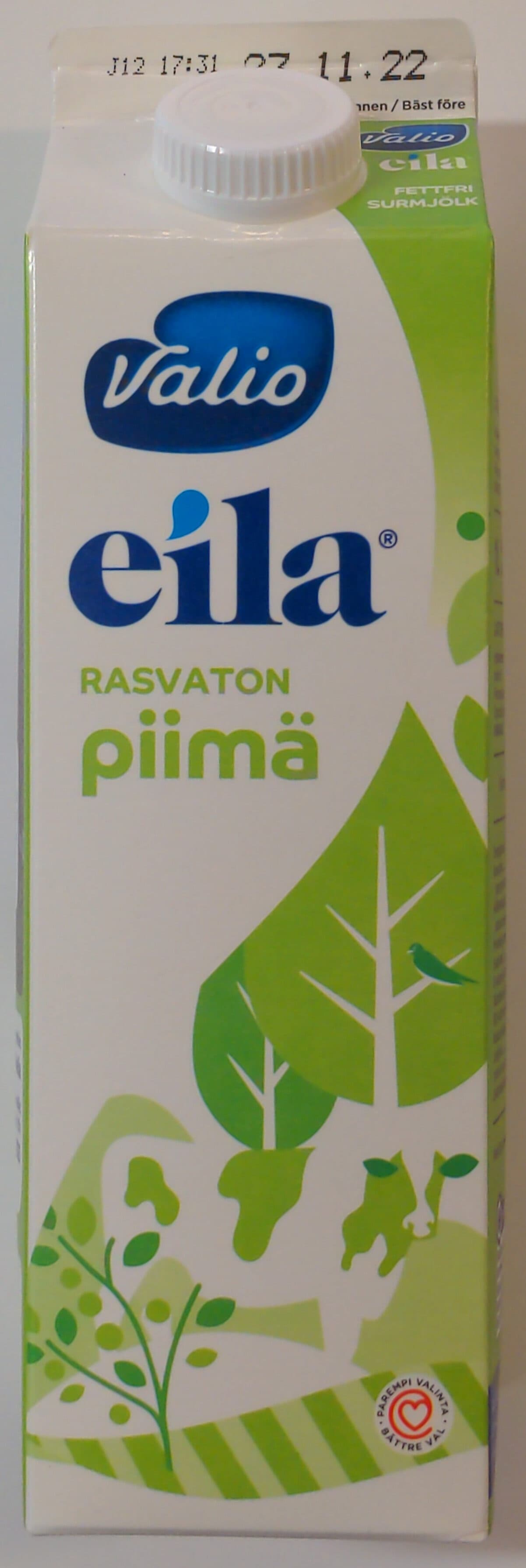 Valio Eila rasvaton piimä packshot