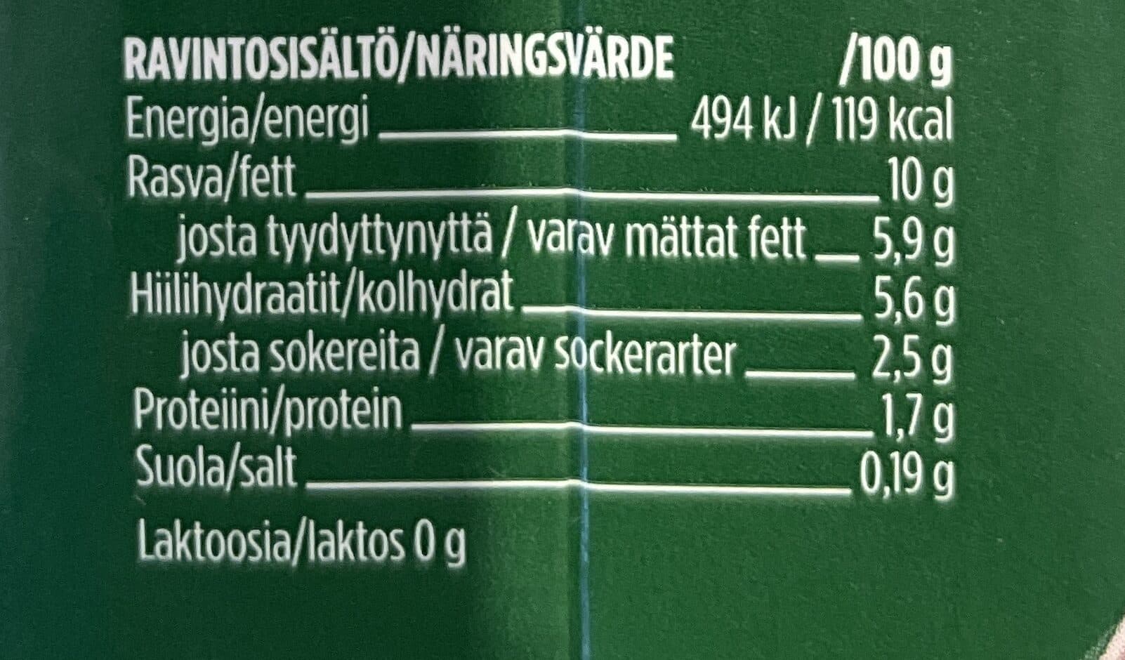 Valio Ruokakerma 10% packshot