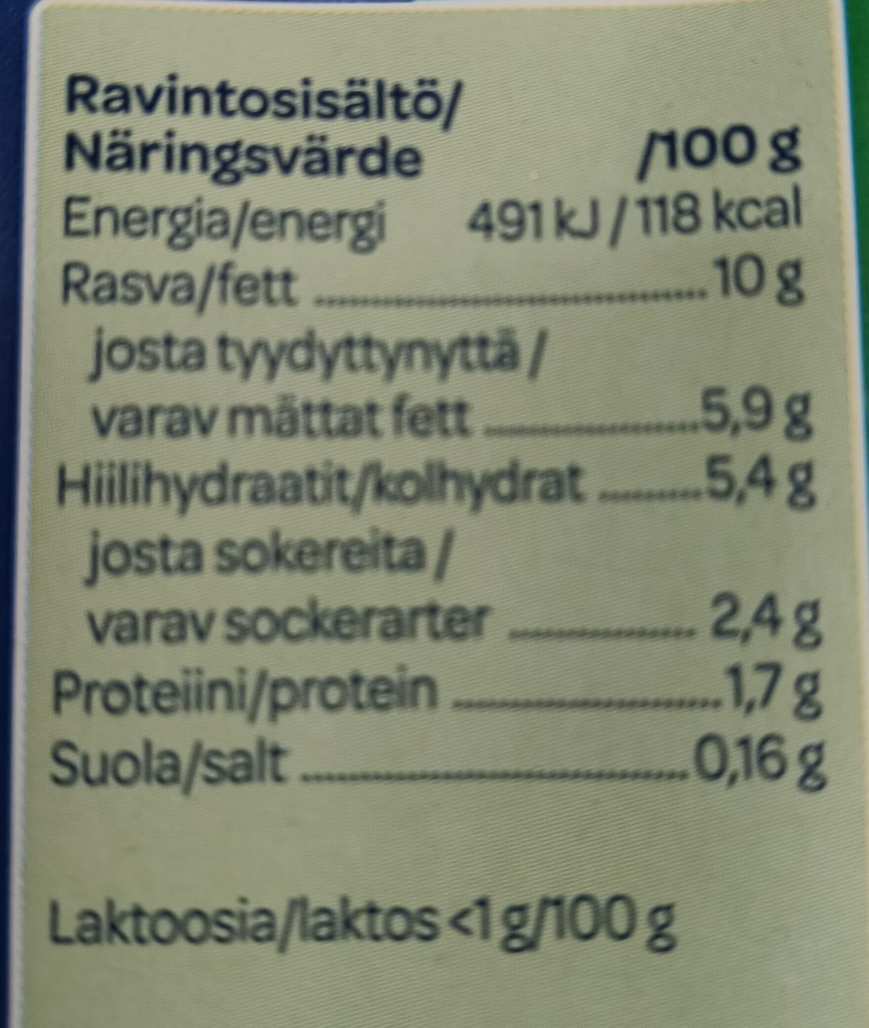 Valio Arki ruokakerma 10% packshot