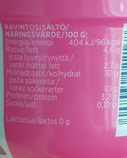 Valio Lohkeava jogurtti raparperi packshot