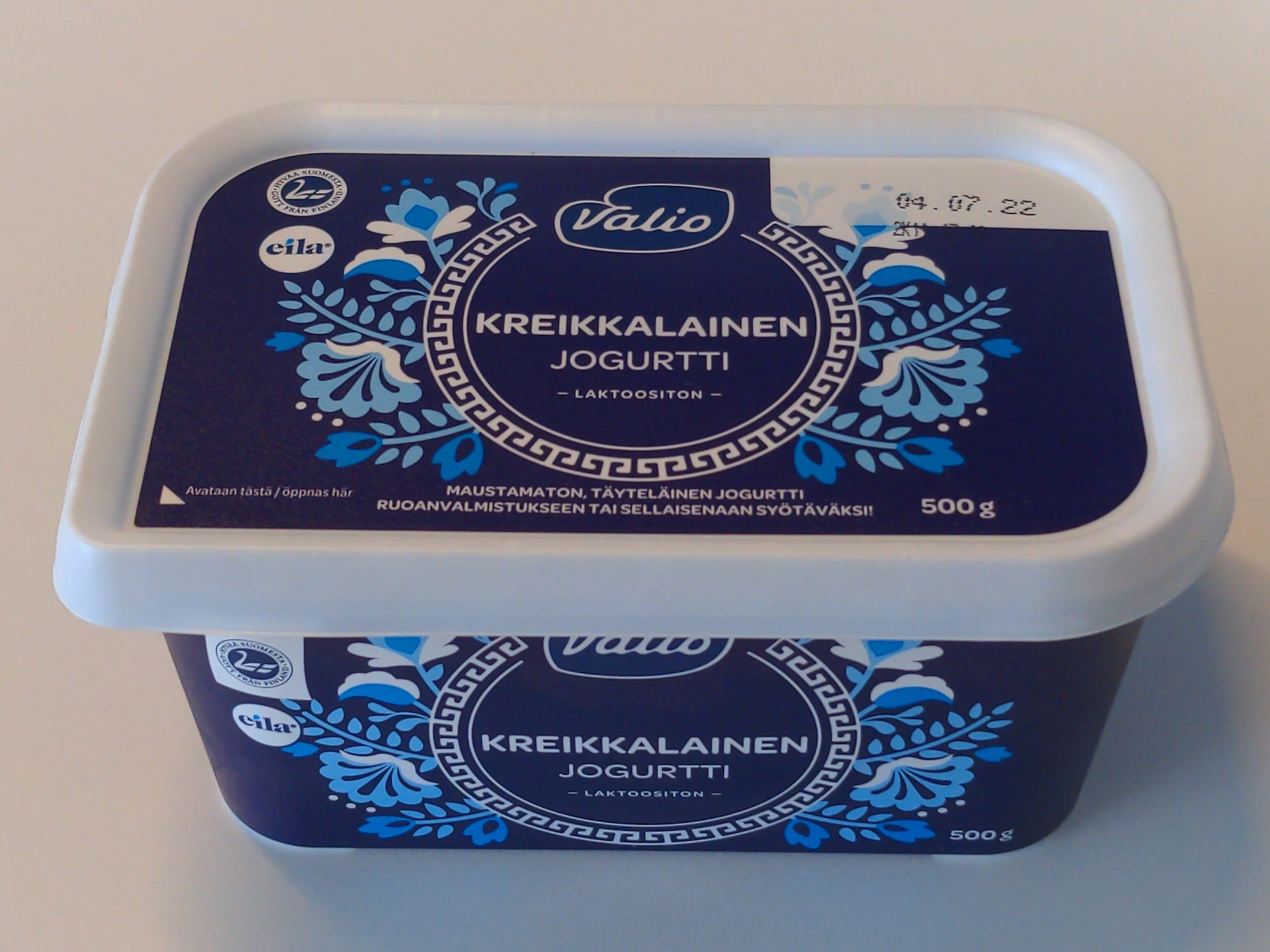 Valio Kreikkalainen Jogurtti Laktoositon packshot