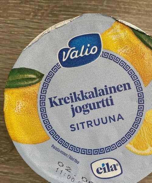 Valio Kreikkalainen jogurtti sitruuna packshot
