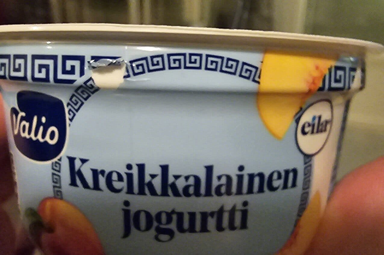 Valio Kreikkalainen jogurtti persikka packshot