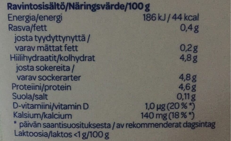 Valio A+ Luonnonjogurtti packshot