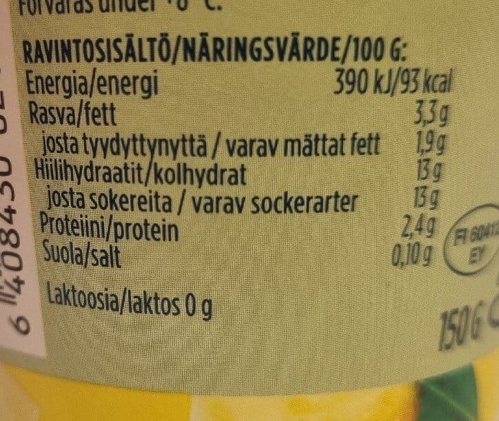 Valio Hedelmäinen jogurtti ananas packshot