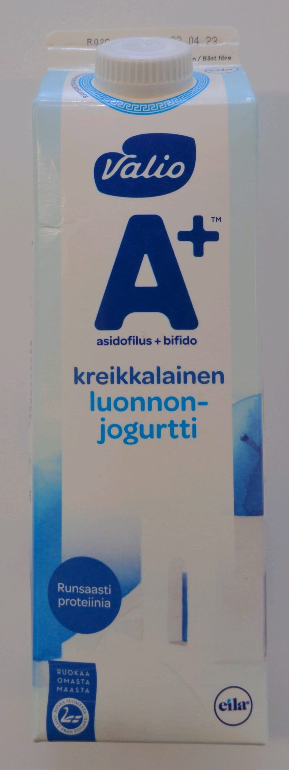 Valio A+ kreikkalainen luonnonjogurtti packshot