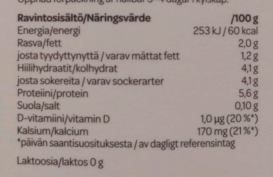 Valio A+ kreikkalainen luonnonjogurtti packshot