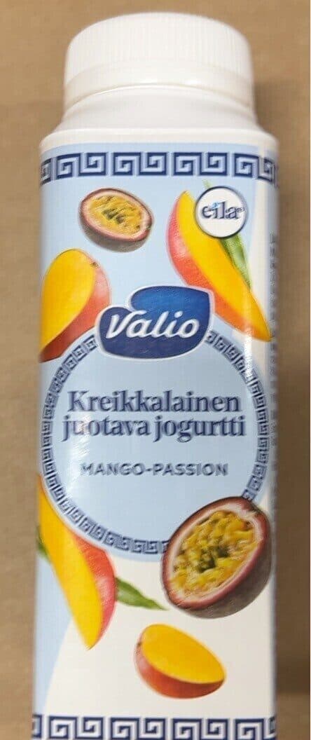 Valio Kreikkalainen juotava jogurtti Mango-Passion packshot