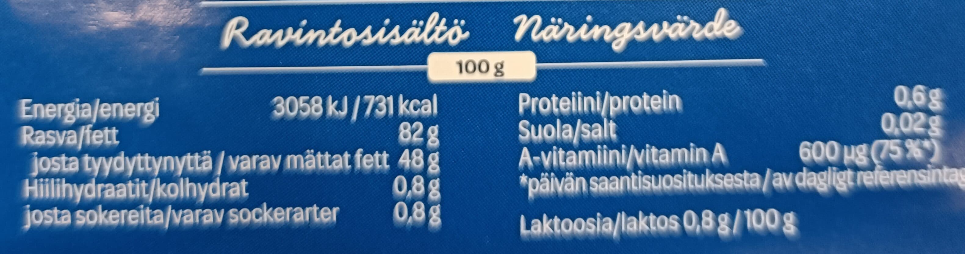 Valio Voi Suolaamaton packshot