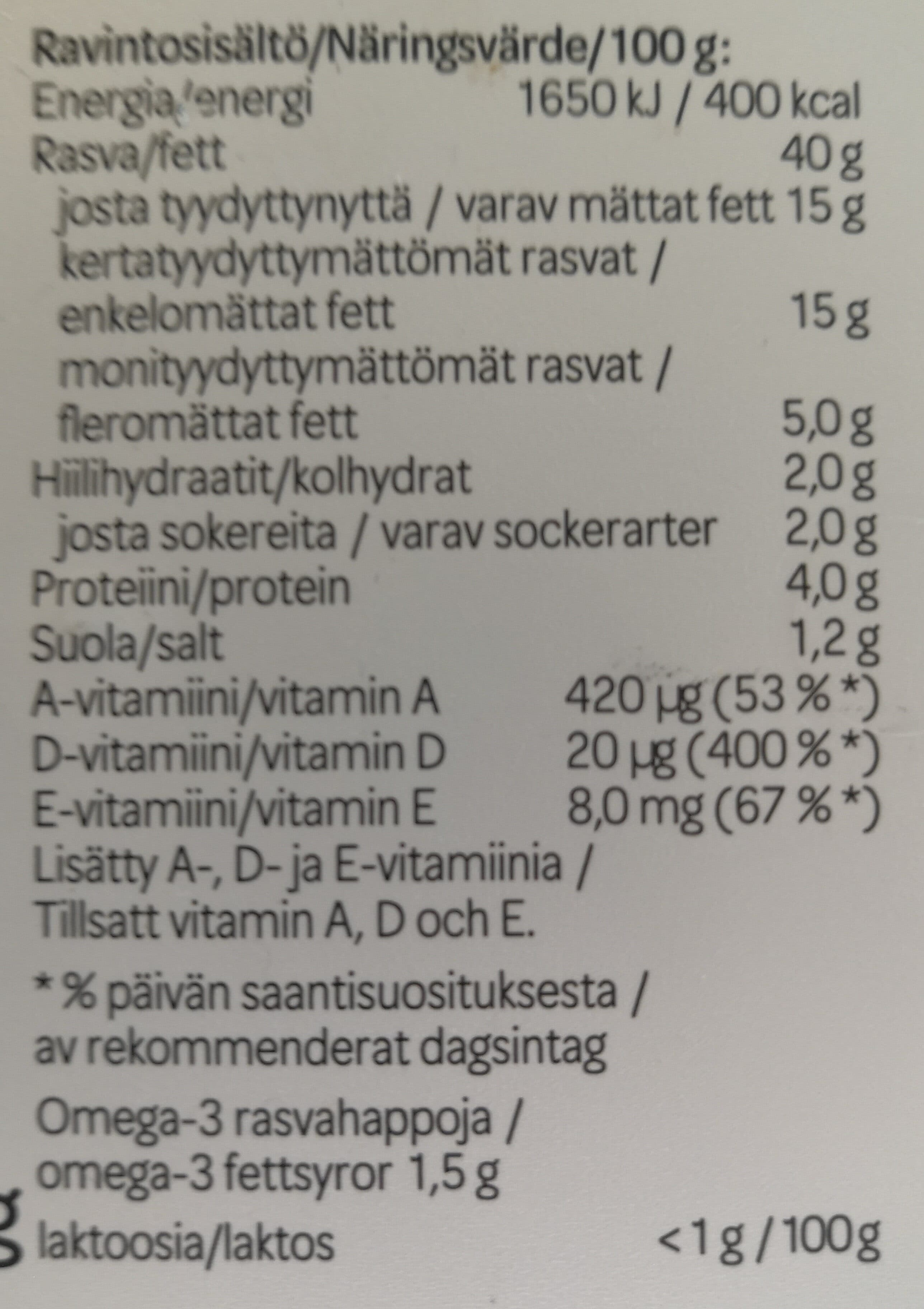 Valio Kevyt Levi packshot