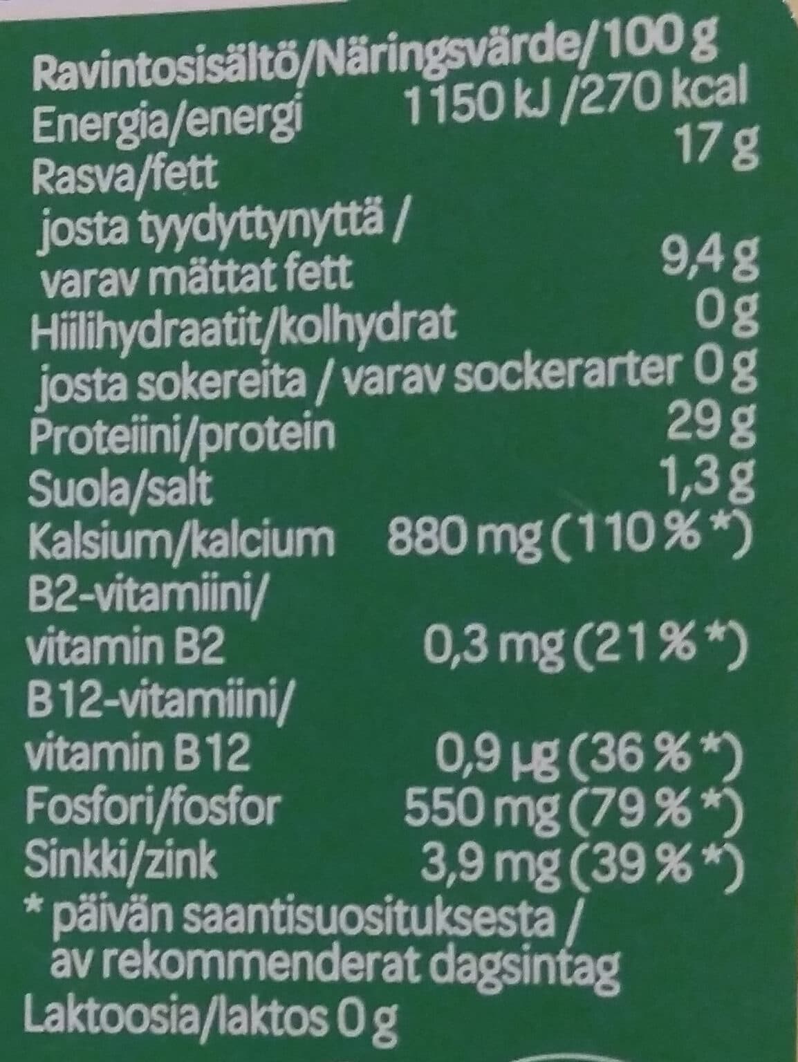 Valio Edam 17% packshot