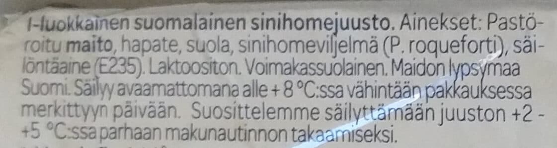 Valio Aura Sinihomejuusto packshot