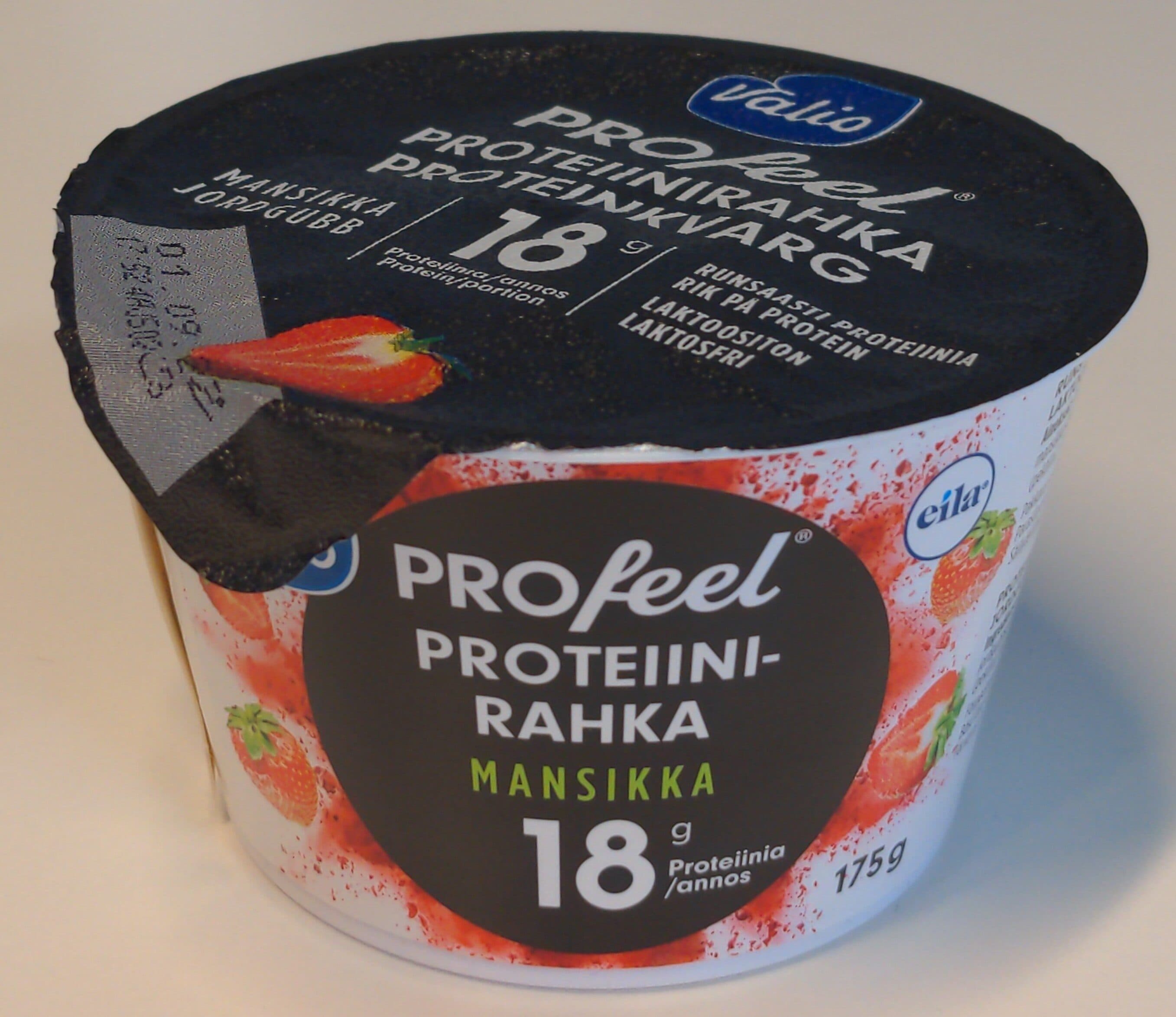 Valio PROfeel proteiinirahka mansikka packshot