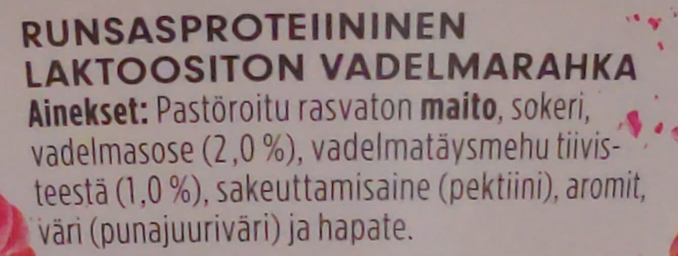 Valio Profeel vadelma packshot