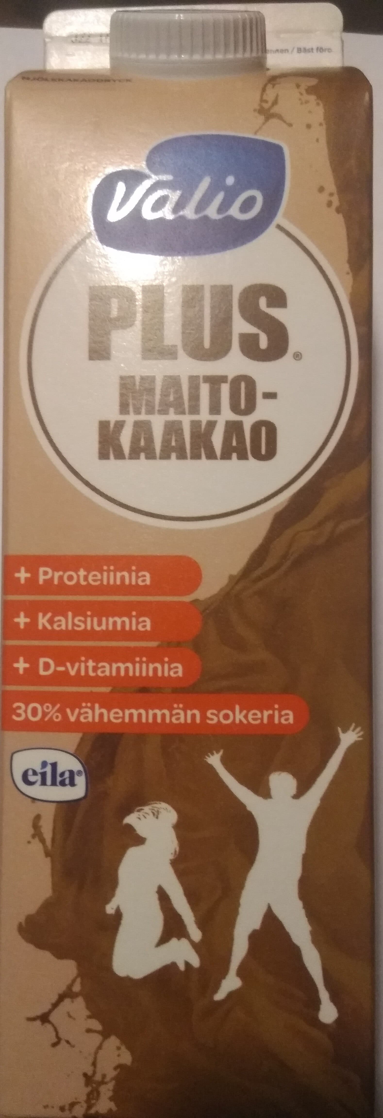 Valio Plus maitokaakaojuoma packshot