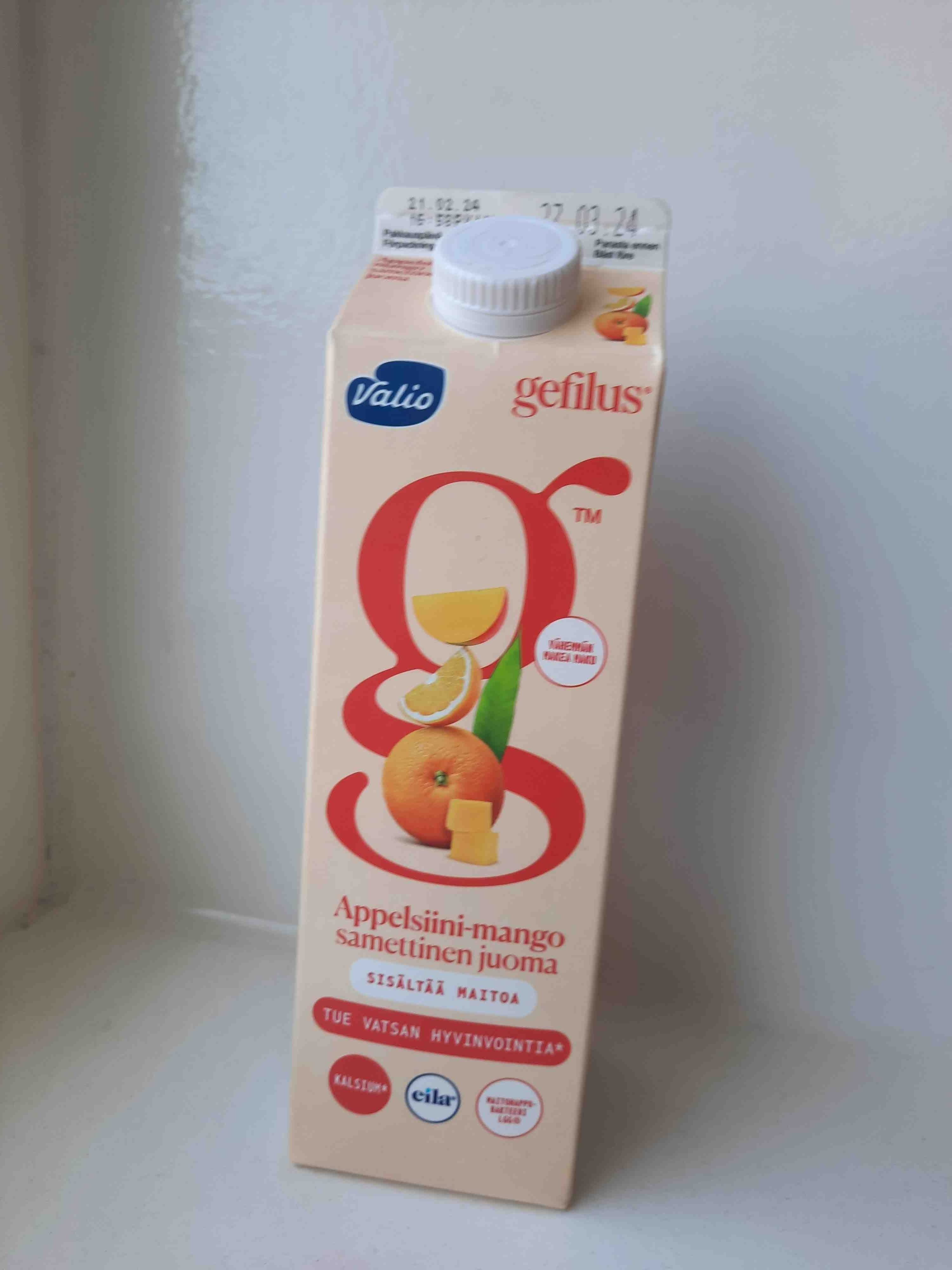 Valio Appelsiini mango samettinen juoma packshot