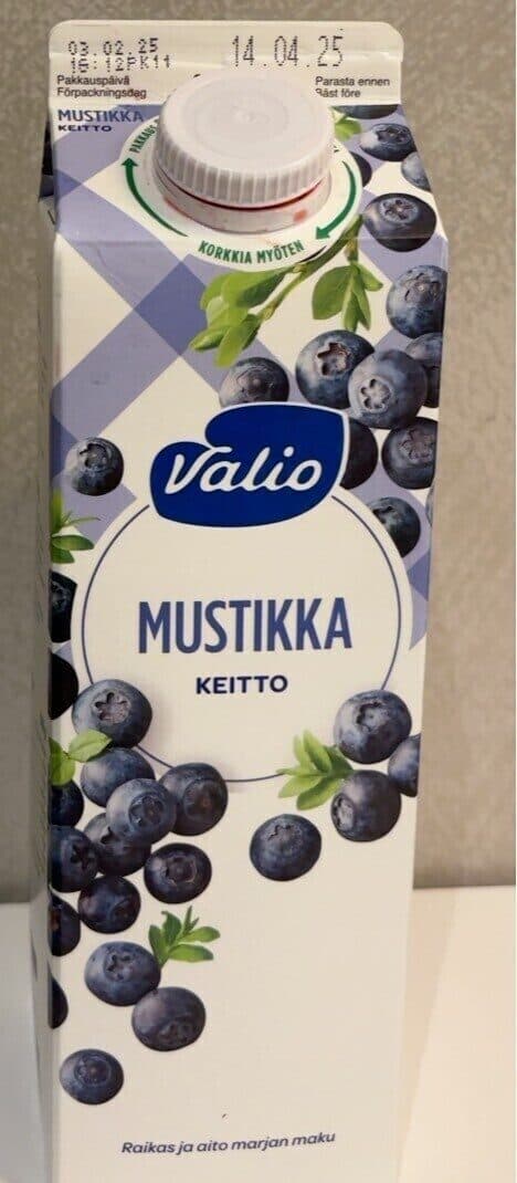 Valio Mustikka keitto packshot