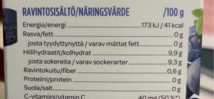 Valio Mustikka keitto packshot