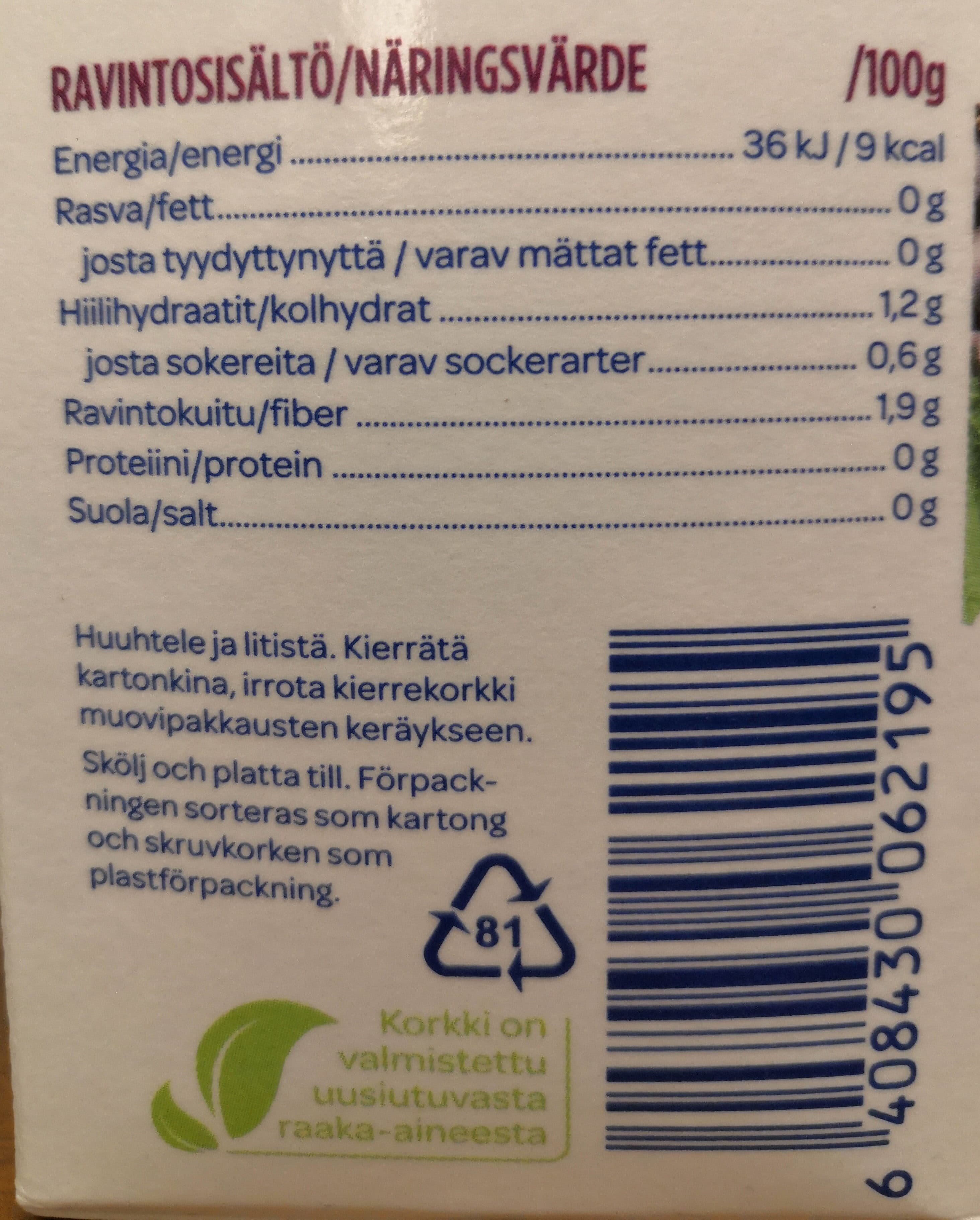 Valio Karviais-boysenmarjakeitto+kuitu sokeroimaton packshot