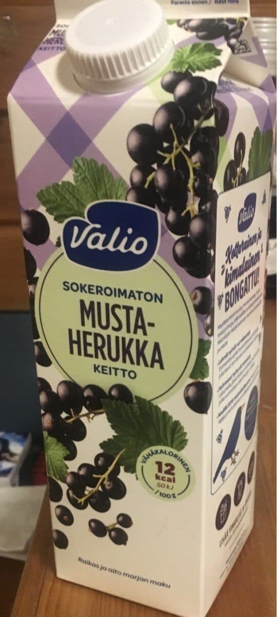 Valio Mustaherukkakeitto packshot