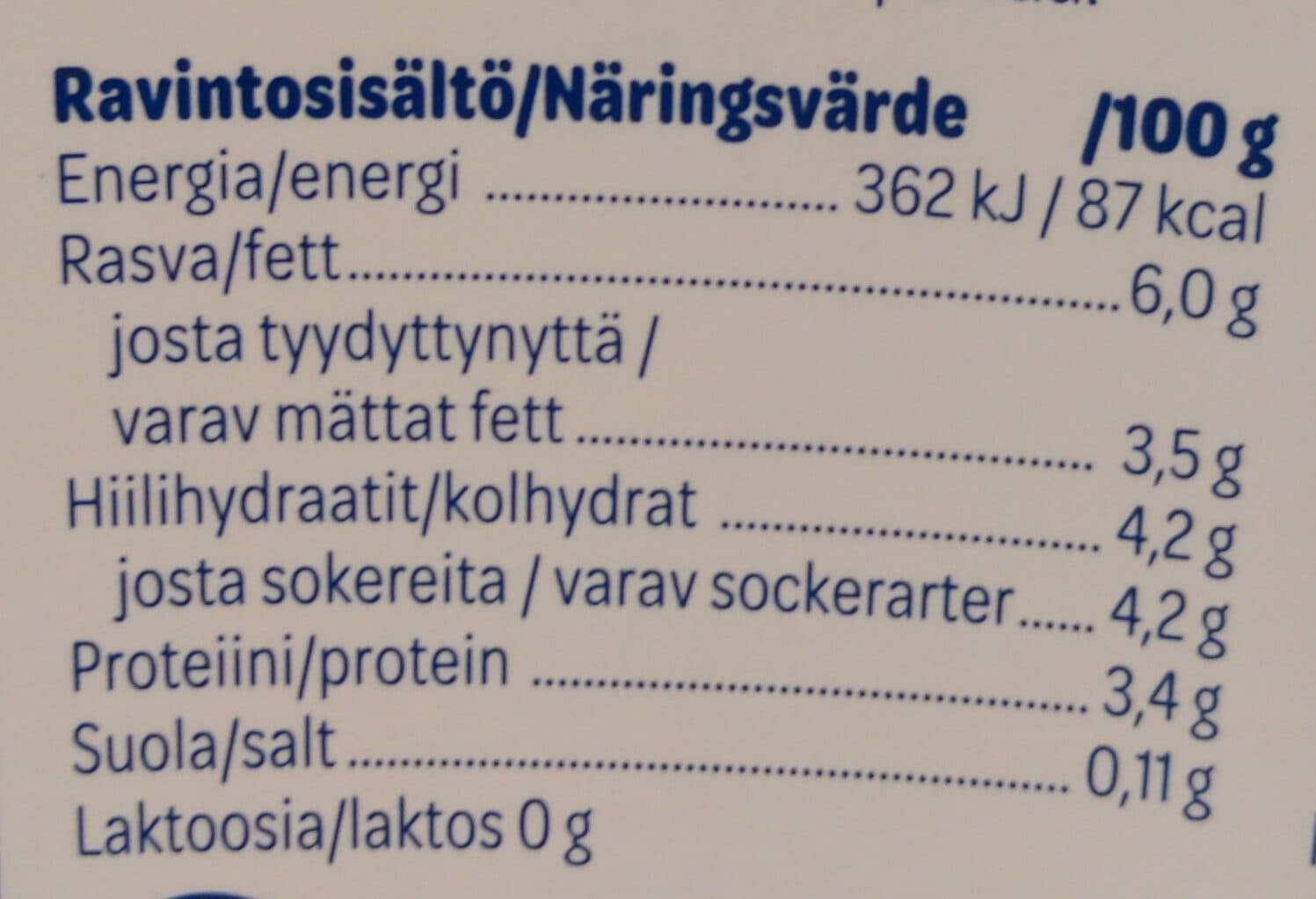Valio Turkkilainen jogurtti 6% packshot
