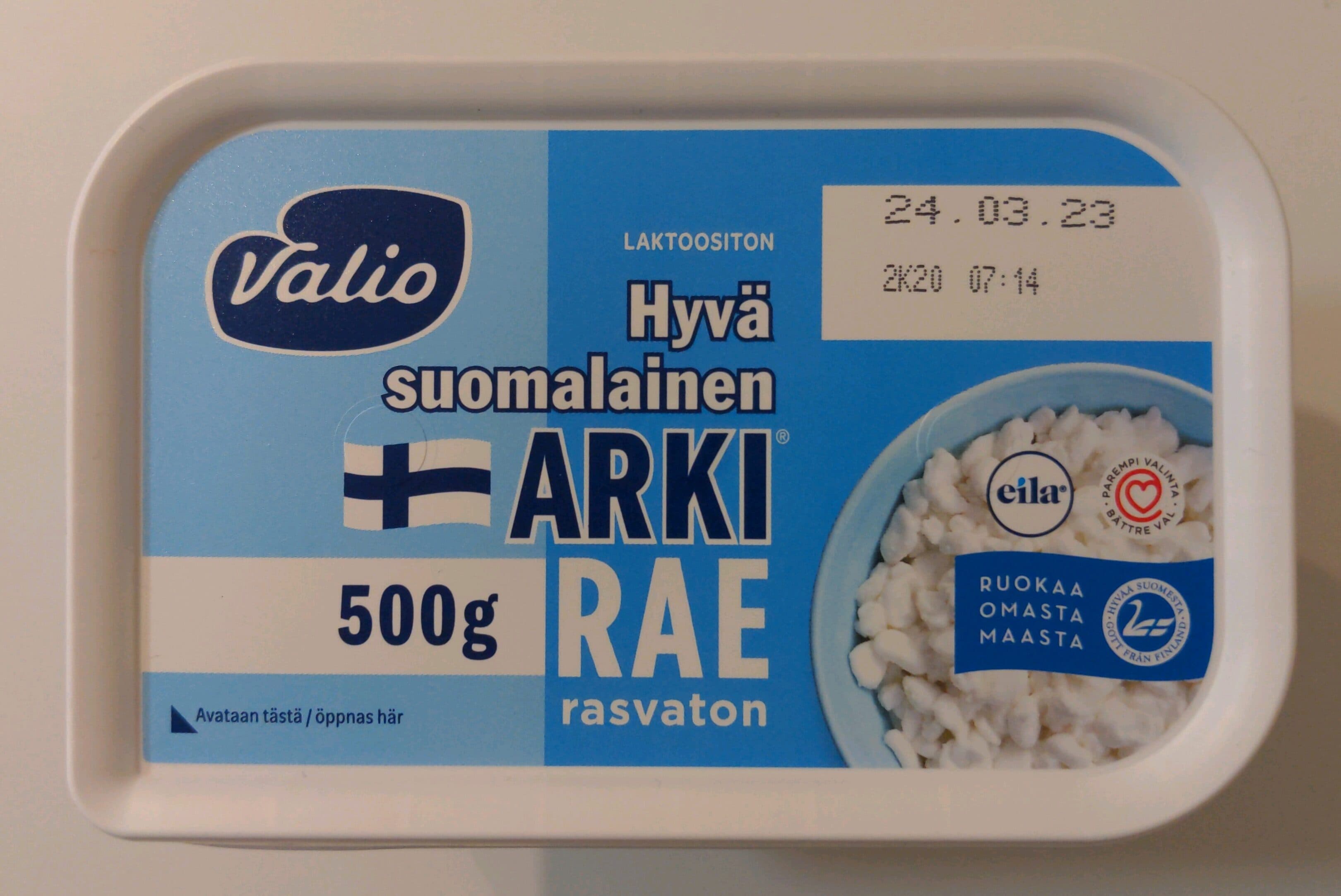 Valio Hyvä suomalainen ARKI RAE rasvaton packshot