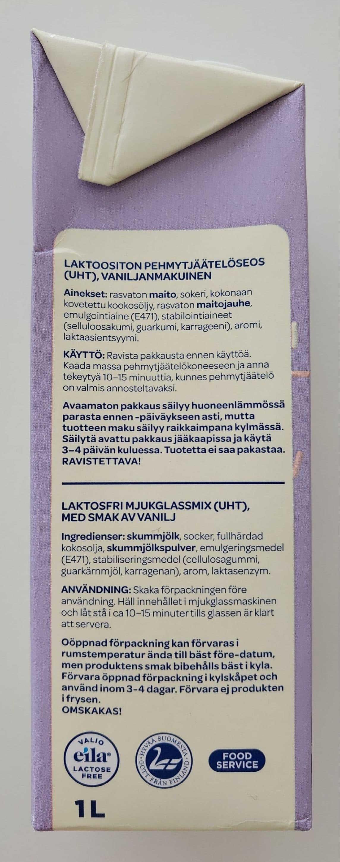 Valio Pehmo Pehmytjäätelöseos packshot