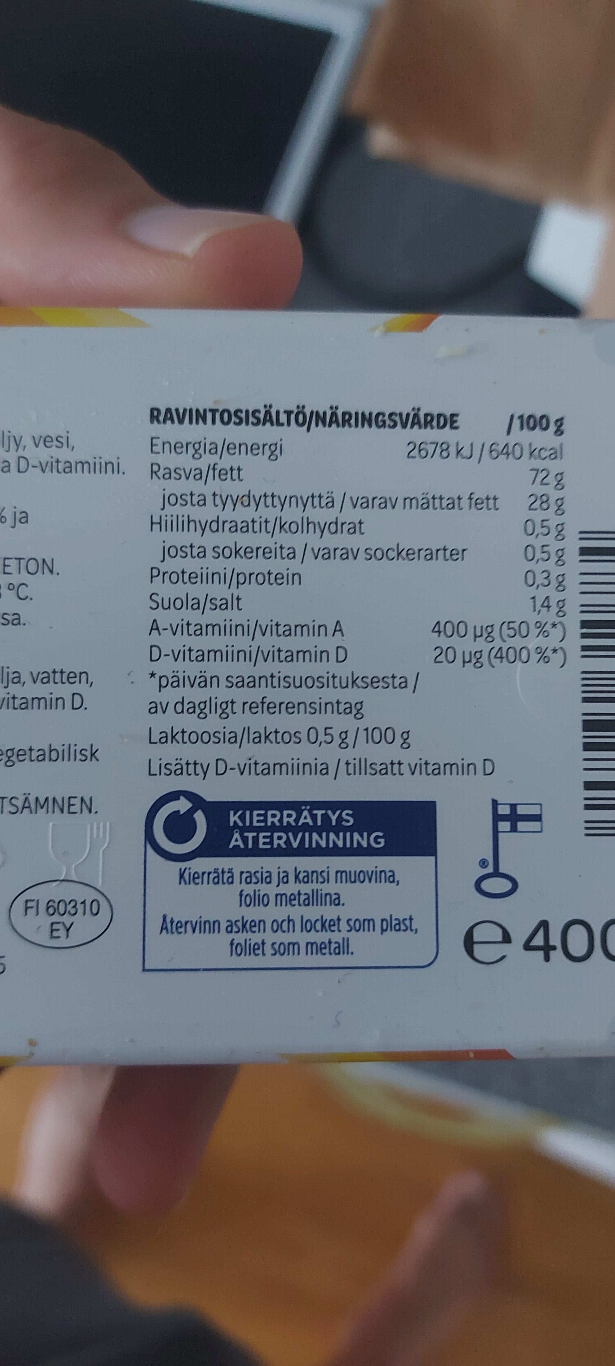 Valio Oivariini oliiviöljy ja hieno merisuola packshot