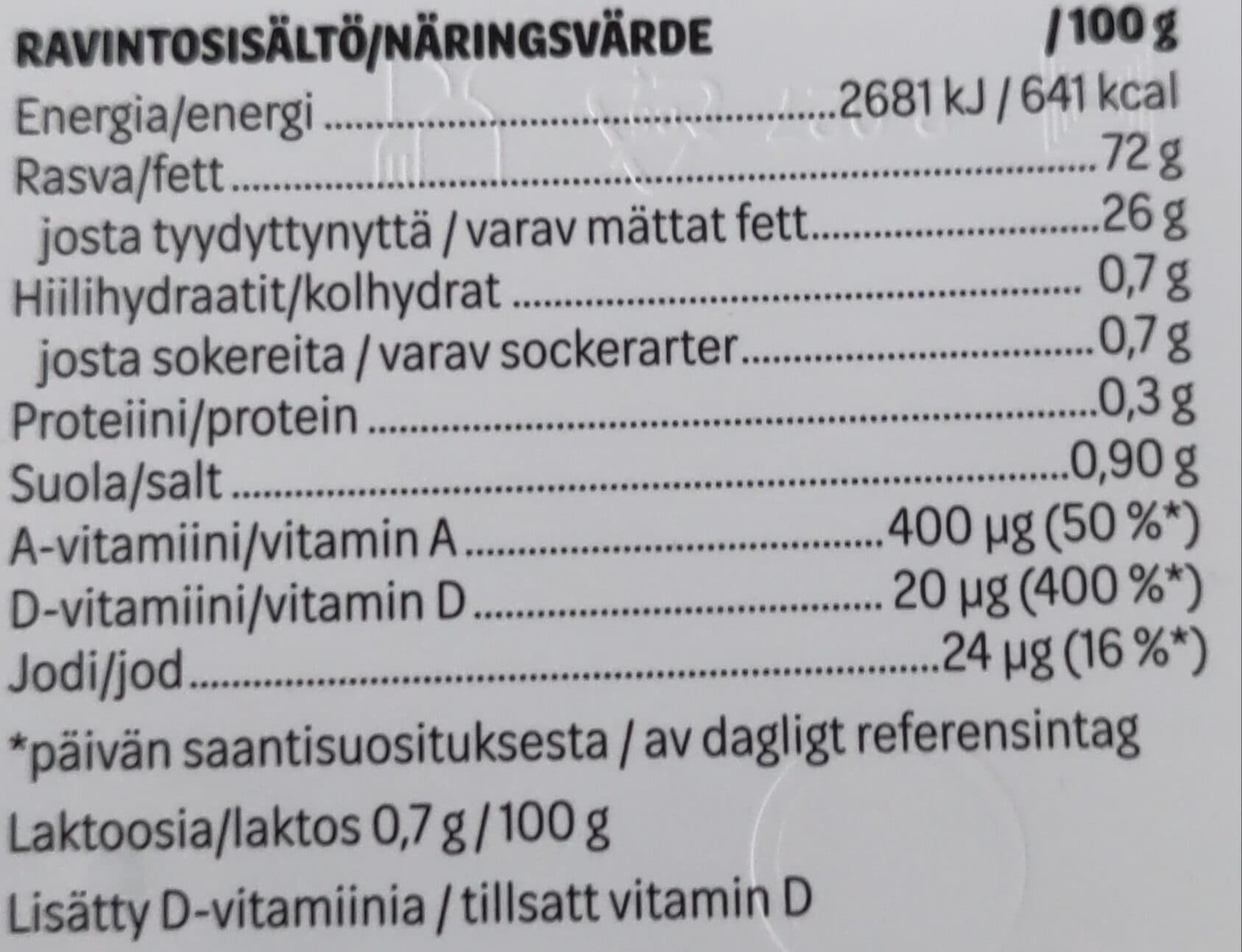 Oivariini Pehmeästi levittyvä packshot