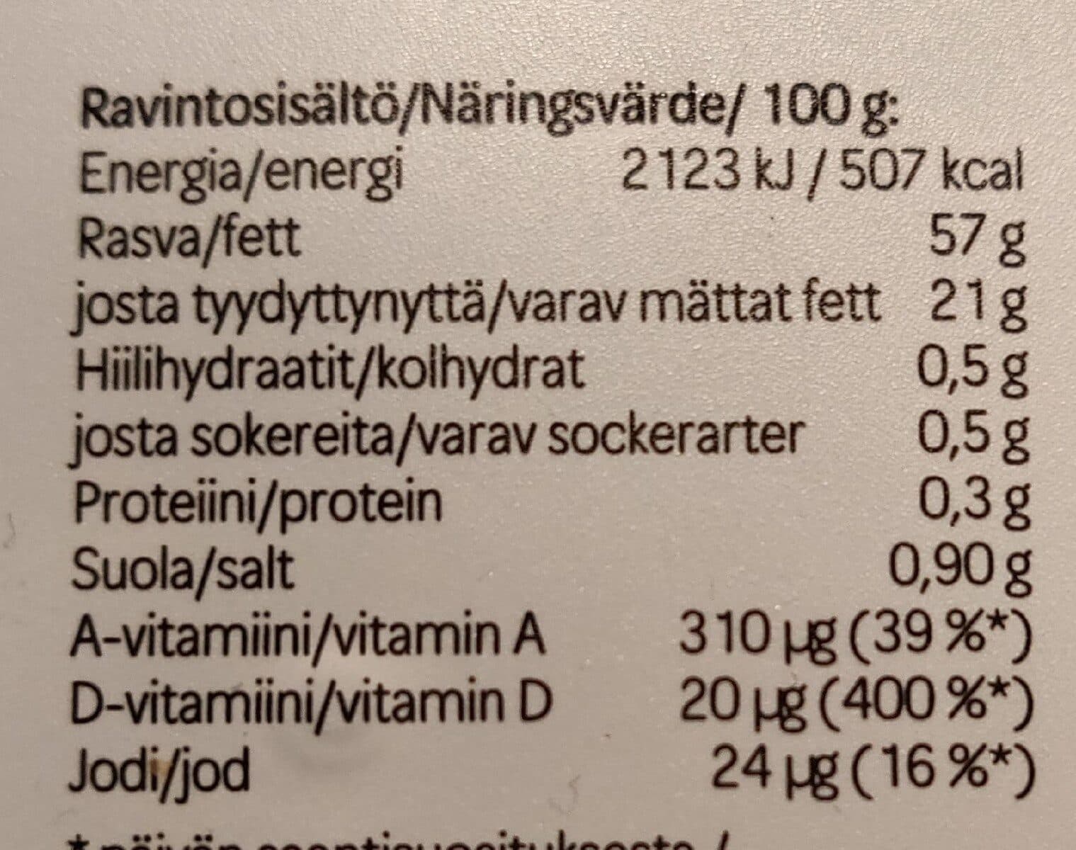 Valio Oivariini vähärasvaisempi packshot