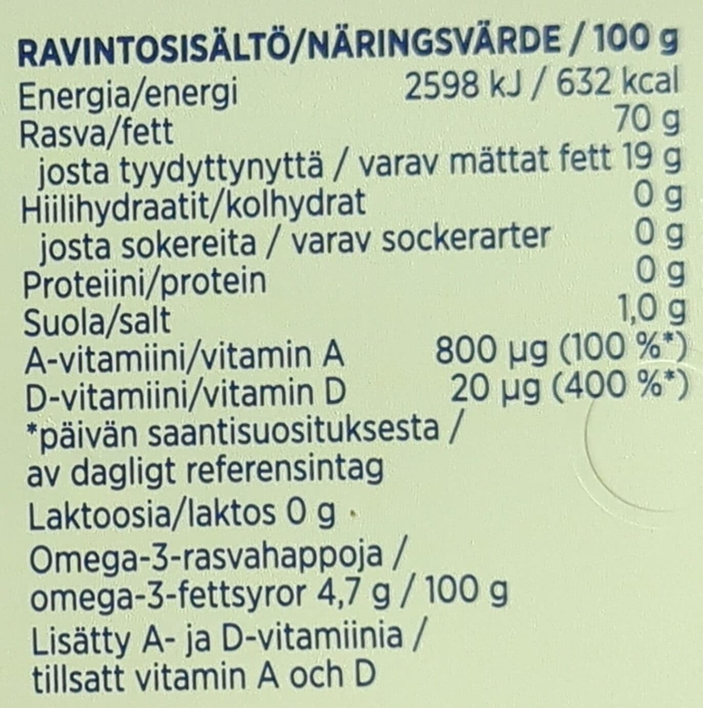 Valio Oivariini 100% kasvipohjainen packshot