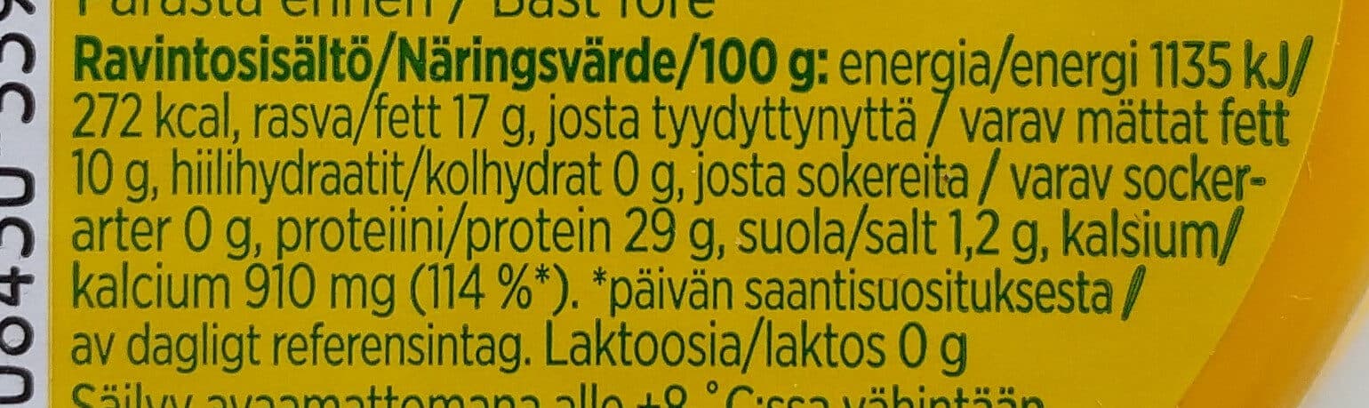 Valio Oltermanni Kevyempi 17% packshot