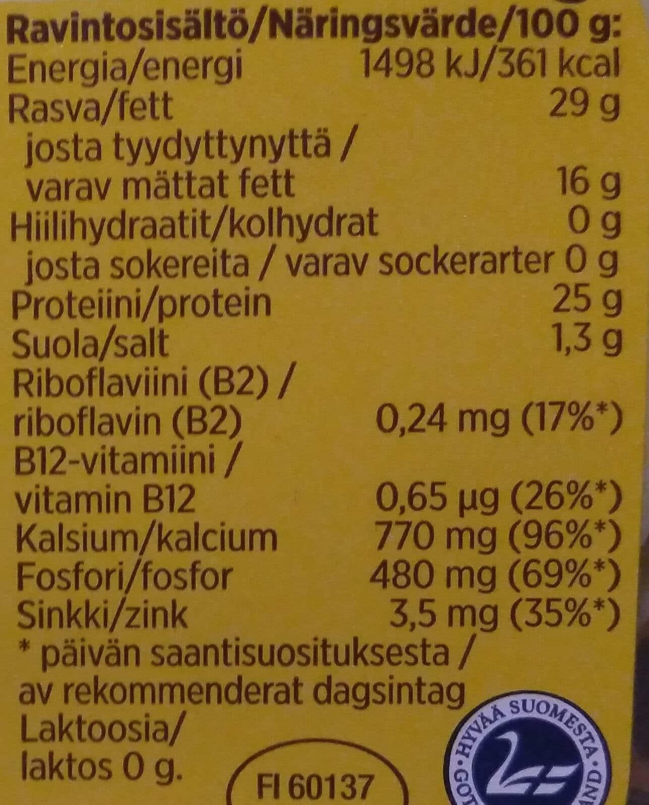 Valio Oltermanni packshot
