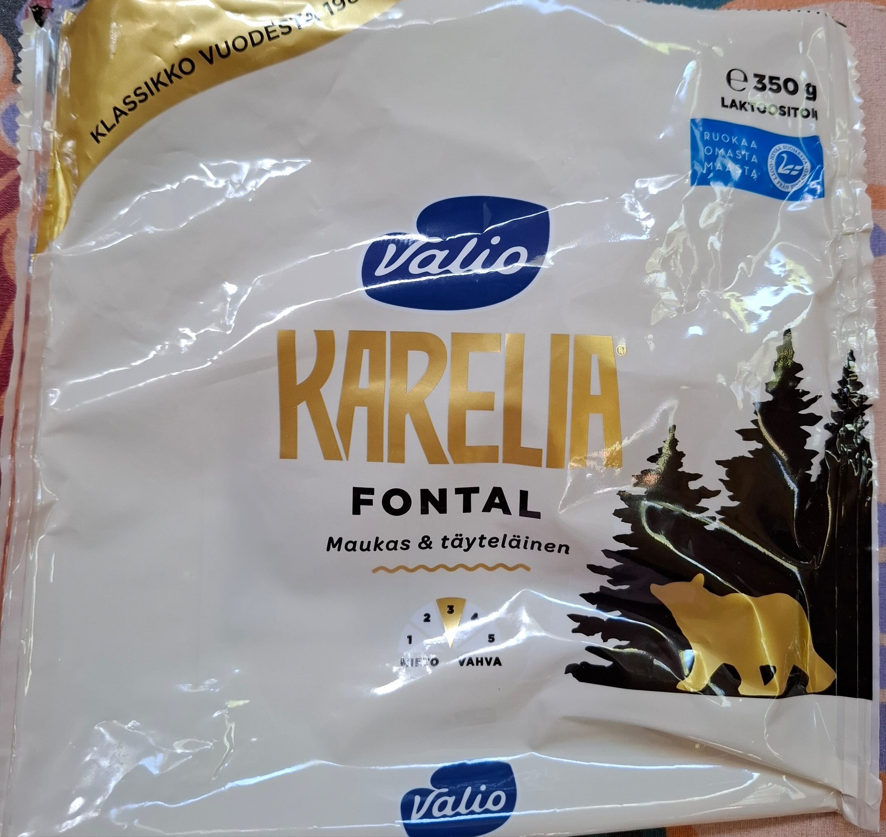 Valio Karelia Fontal Maukas & Täyteläinen Juusto packshot