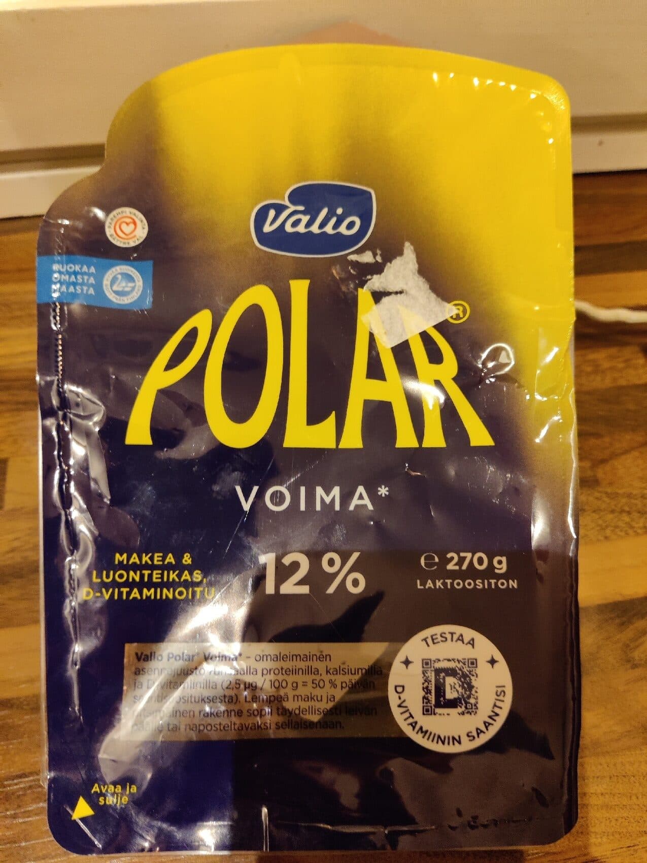 Valio Polar Voima Juusto 12% packshot