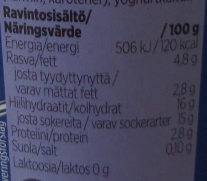 Valio Herkko kermainen jogurtti mansikkakakku packshot